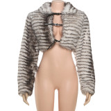Sexy Cardigan Fur Coat DLSF-K25L79669