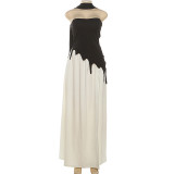 Sexy Backless Split Two Piece Skirts Set DLSF-K25S81484