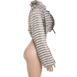 Sexy Cardigan Fur Coat DLSF-K25L79669