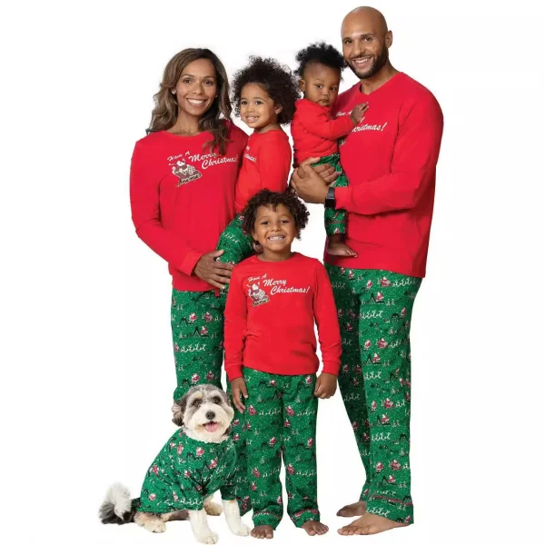 Christmas Claus Print Pajama Family Set GSGS-0633