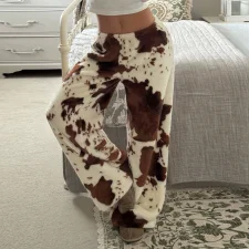 Loose Printed Fleece Pants GFRT-60370PBZ