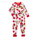 Christmas Print Family Home Parent-child Pyjamas Set GSGS-0683