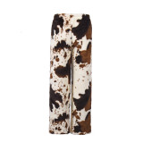 Loose Printed Fleece Pants GFRT-60370PBZ