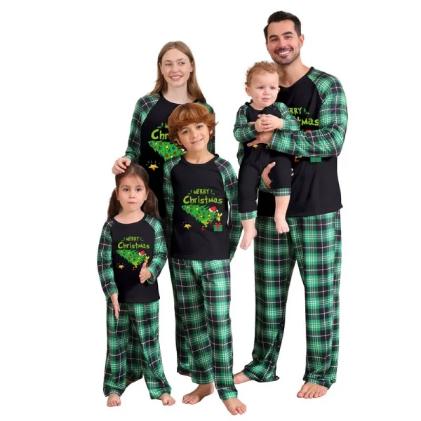 Printed Christmas Family Matching Outfits YLDF-2671