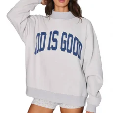 Letter Print Long Sleeve Sweatshirts GLJS-B8364