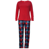 Christmas Parent-Child Letter Print Pajamas Suit YLDF-2286