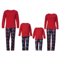 Christmas Parent-Child Letter Print Pajamas Suit YLDF-2286