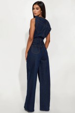 One Shoulder Slim Sleeveless Jumpsuit LX-6067