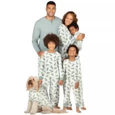 Christmas Tree Print Matching Family Pajama Set GSGS-0657