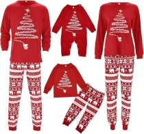 Christmas Print Family Matching Pajama Sets GSGS-0570