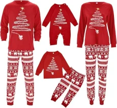 Christmas Print Family Matching Pajama Sets GSGS-0570