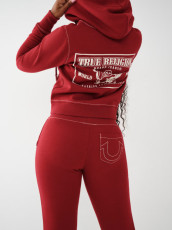 Letter Print Hooded Sweatshirt Pants Suit GFCF-1409