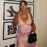 V Neck Halterneck Backless Print Long Dress GMYU-9554