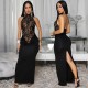 Lace Backless Sleeveless Maxi Dress GZIY-6336