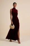 Solid Color Sleeveless Split Maxi Dress XHXF-470