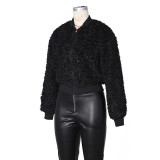 Long Sleeve Zipper Loose Coats ZSD-0773