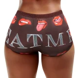 Letter Print Tight Short QYMF-3057