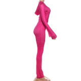 Leopard Print Hooded Sport Two Piece Pants Set DLSF-K25S82117