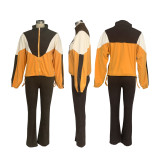 Contrast Color Long Sleeve Sport Suit BMF-TW545