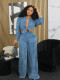 Long Sleeve Loose Shirt Pants Suit BMF-TW506
