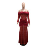Lace Patchwork Backless Tube Top Dress CYA-902088