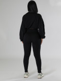 Solid Color Long Sleeve Sport Pants Suit BMF-TW502