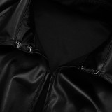 Solid Color Cardigan Zpper Jackets GSZM-C25TP306