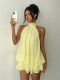Sleeveless Halterneck Backless Mini Dress GXIY-K25L1356
