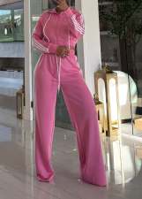Hooded Zipper Sport Two Piece Pants Set YD-8841