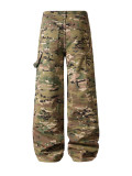 Camouflage Print Loose Jeans XCFF-14229
