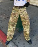 Camouflage Print Loose Jeans XCFF-14229