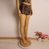 Leopard Print Sequin Fashion Short GZIY-6172