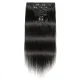 Human Hair Wig Straight Hair Lace Clip Hairpiece 8-Piece Set JKLS-75370