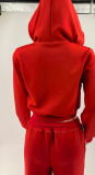 Letter Print Hooded Sweatshirt Pant Suit GMJL-HH007
