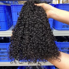 Pixie Curly Human Hair Bundles Wig JFDX-91456