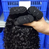 Pixie Curly Human Hair Bundles Wig JFDX-91456