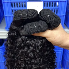 Pixie Curly Human Hair Bundles Wig JFDX-91456