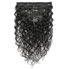 Human Hair Clip-On Hair Extensions 8-Piece Set JKLS-80245