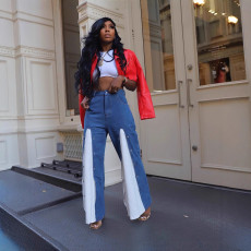 Fashion Patchwork Loose Jeans SHMF-6205