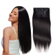 human hair Wig Lace Clip Straight Hair 6-Piece Set JFDX-81789