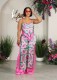 Print Sling Vest Loose Two Piece Pants Set GCYF-9582