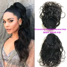Human Hair Body Wave Drawstring Ponytail JKLS-18613