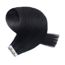 PU Real Hair Tape-in Hair Extensions Wigs JFDX-80388