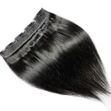 Human Hair Straight Multi-Color Seamless Hair Extensions JKLS-27279