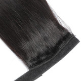 Human Hair Wig Velcro Ponytail  JKLS-61327