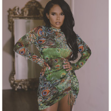 Printed Mini Dress GCYF-9060