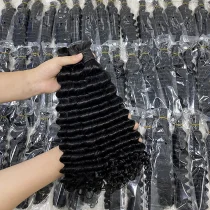 Human Hair Bundles Deep Wave Wigs  JFDX-90898