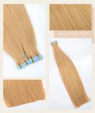 PU Real Hair Tape-in Hair Extensions Wigs JFDX-80388