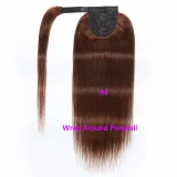 Human Hair Wig Velcro Ponytail  JKLS-61327