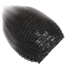 Human Hair Clip-On Extensions 8-Piece Set  JKLS-11512